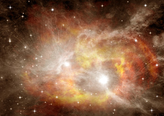 galaxy in a free space