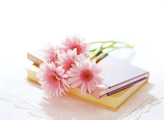 book and bouquet