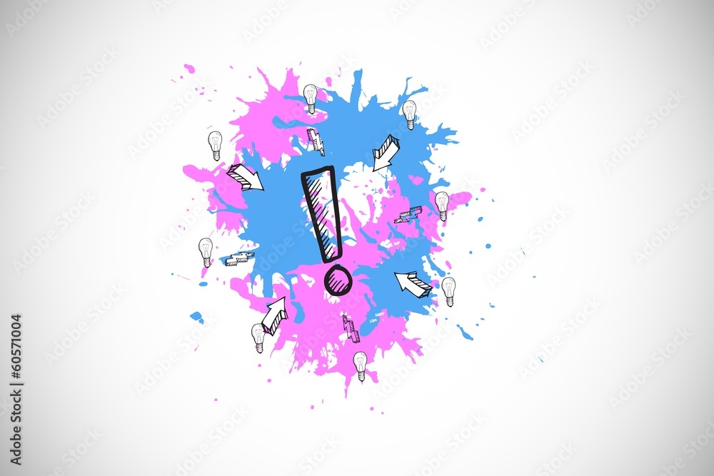 Poster Composite image of white background with vignette