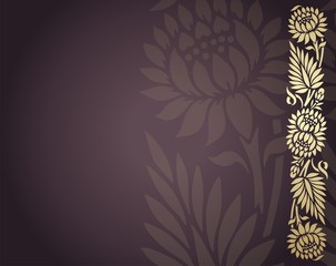 wedding card design, paisley floral pattern , India
