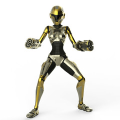 bot soldier ready to attack