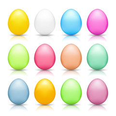 Colored Easter Eggs Collection