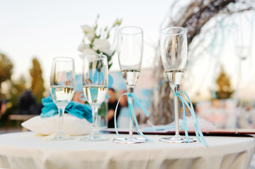 Glasses with Champagne
