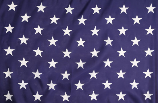 American flag with white stars.