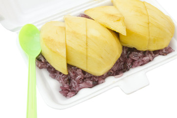 Thai dessert, Mango with black sticky rice