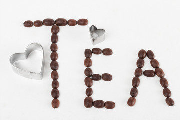 coffee on the white background