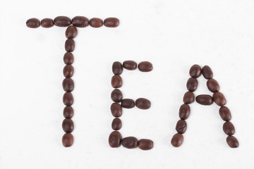 coffee on the white background