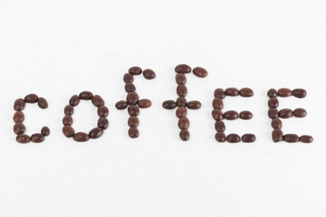 coffee on the white background