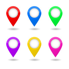 Map pointers vector illustration