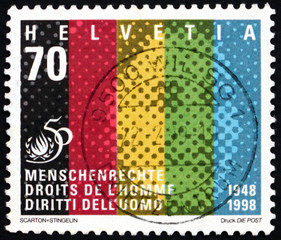 Postage stamp Switzerland 1998 Universal Declaration