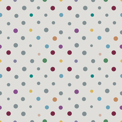 polka dots seamless background,vector Illustration