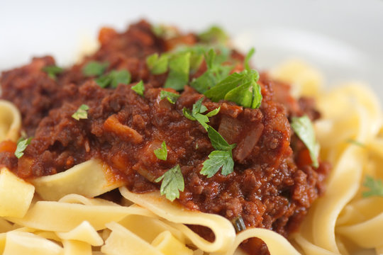 Tagliatelle With Ragu Bolognese Sauce