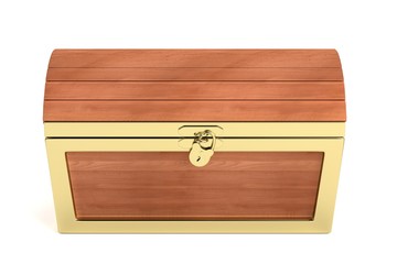 realistic 3d render of chest