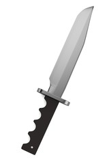 realistic 3d render of knife
