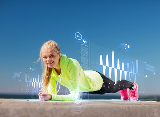 woman doing sports outdoors