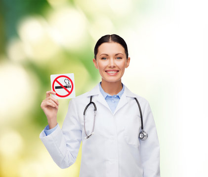 Smiling Female Doctor With Stethoscope