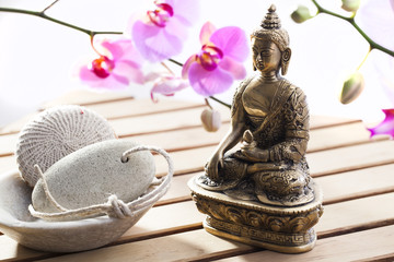 ayurveda symbols for relaxation and inner beauty