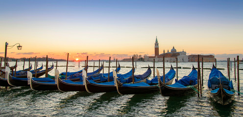 Fototapeta na wymiar Le bassin de saint marc à Venise