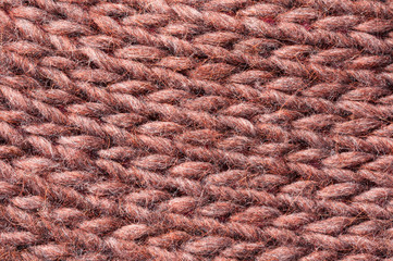 Strickmuster rostrot