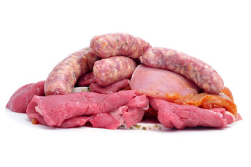 raw meat assortment