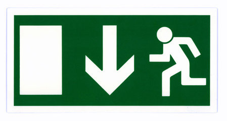 Obraz premium Emergency exit sign