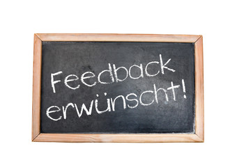 Obraz premium Feedback erwünscht