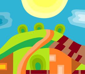 Landscape abstract representation