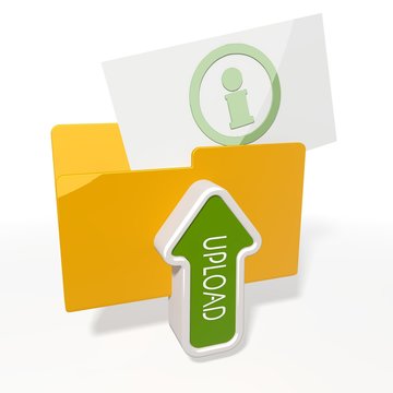 upload information file folder icon