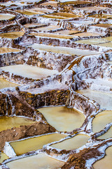 Peru, Salinas de Maras,Pre Inca traditional salt mine