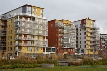 Modern apartment in the city Vasteras, Sweden.