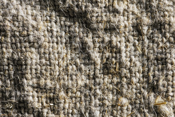 Macro shot of natural linen texture
