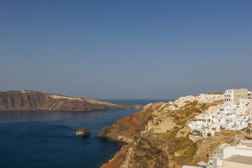 Fototapeta na wymiar View on Oia in Santorini