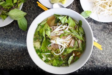 Spicy Asian Beef and Noodle Soup