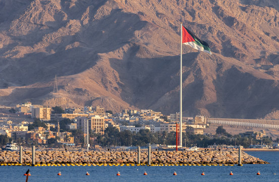 The Great Arab Revolt Flag, Aqaba, Jordan