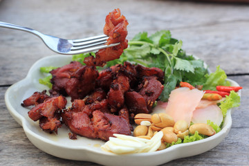 Deep fried Fermented pork rib