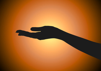 Silhueta Mão