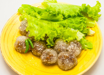 Dumpling tapioca pork.