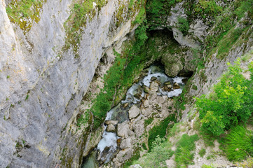Canyon Nevidio, river Komarnica