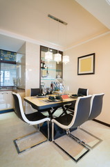 modern dining room
