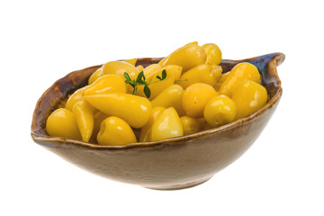 Marinated yellow pepper