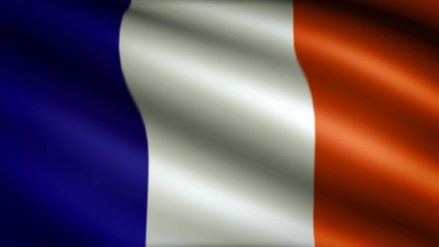 Flag of France, looping