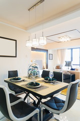 modern dining room
