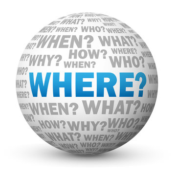 "WHERE?" Globe (questions directions map tourist information)