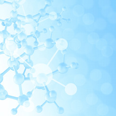 Abstract 3d molecules medical background