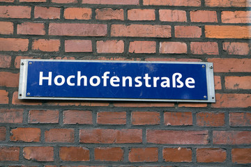Fototapeta na wymiar Hochofenstrasse