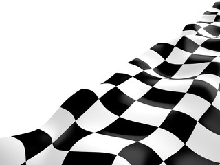 Checkered flag, 3D
