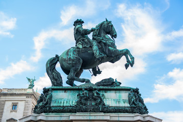 Obraz premium Sculpture of prince Eugene at Hofburg, Vienna