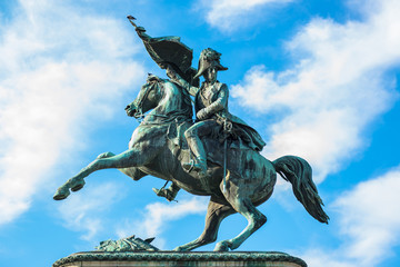 Sculpture of prince Eugene at Hofburg, Vienna