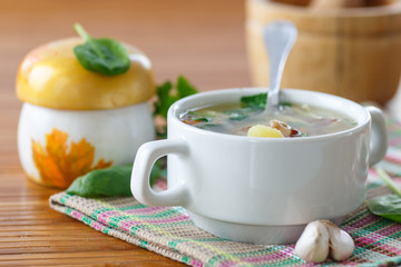 soup with mushrooms