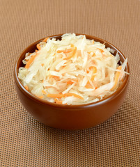 Sauerkraut in bowl